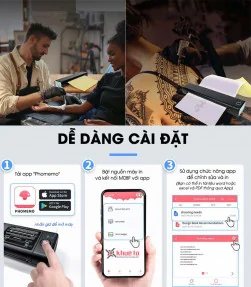 Máy in hình xăm di động M08F | ⓿❽❻❽❺⓿❺⓿❺❺| KHUÊ TÚ