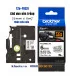 Brother TZe-FX211, khổ 6mm, dài 8m, Black on White, siêu dẻo, chống thấm nước | ⓿❽❻❽❺⓿❺⓿❺❺ | Nhãn in, tem in, giấy in, băng n...