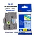 Brother TZe-521, khổ 9mm, dài 8m, Black on Blue, chống thấm nước | ⓿❽❻❽❺⓿❺⓿❺❺ | Nhãn in, tem in, giấy in, băng nhãn, tape in ...
