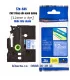 Brother TZe-535, khổ 12mm, dài 8m, White on Blue, chống thấm nước | ⓿❽❻❽❺⓿❺⓿❺❺ | Nhãn in, tem in, giấy in, băng nhãn, tape in...