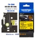 Brother TZe-FX631, khổ 12mm, dài 8m, Black on Yellow, siêu dẻo, chống thấm nước | ⓿❽❻❽❺⓿❺⓿❺❺ | Nhãn in, tem in, giấy in, băng...