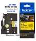 Brother TZe-FX641, khổ 18mm, dài 8m, Black on Yellow, siêu dẻo, chống thấm nước | ⓿❽❻❽❺⓿❺⓿❺❺ | Nhãn in, tem in, giấy in, băng...