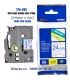 Brother TZe-253, khổ 24mm, dài 8m, Blue on White, chống thấm nước | ⓿❽❻❽❺⓿❺⓿❺❺ | Nhãn in, tem in, giấy in, băng nhãn, tape in...