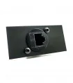 Line8 CAT6 Data Faceplate /w Cat6 Connector (Feed-thru/Punch)