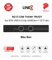 Bộ Ổ cắm thanh trượt Line8 (Sạc 60W USB A+C/Lắp nổi/600mm/Màu đen) + 02 Ổ cắm