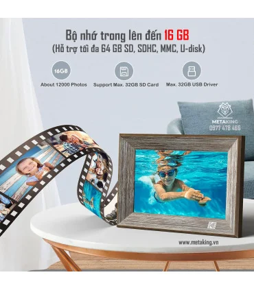 Khung Ảnh Kỹ Thuật Số Wifi Kodak RCF-1013W | ⓿❽❻❽❺⓿❺⓿❺❺ | khuetu.vn