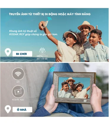 Khung Ảnh Kỹ Thuật Số Wifi Kodak RCF-1013W | ⓿❽❻❽❺⓿❺⓿❺❺ | khuetu.vn