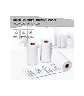 Giấy nhiệt màu trắng cho T02, độ bền 10 năm, 53mm x 6.5m, KT-RM10 chính hãng AIMO | ⓿❽❻❽❺⓿❺⓿❺❺ | Nhãn in, tem in, giấy in, bă...