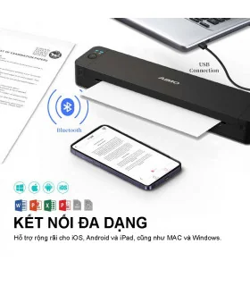 Máy in di động P832 (A4, giấy thường, in ribbon, Bluetooth/USB-C) | ⓿❽❻❽❺⓿❺⓿❺❺| KHUÊ TÚ