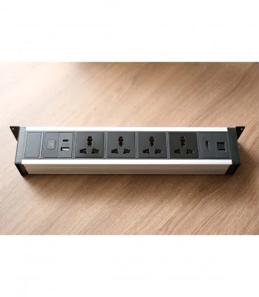 Ổ cắm điện treo dưới bàn MK102UB (Đen) | ⓿❽❻❽❺⓿❺⓿❺❺ | khuetu.vn