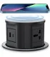 Ổ cắm điện âm bàn, có sạc không dây MK102GB (Xám đen) | ⓿❽❻❽❺⓿❺⓿❺❺ | khuetu.vn