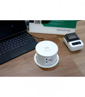 Ổ cắm điện âm bàn, có sạc không dây MK102GW (Trắng) | ⓿❽❻❽❺⓿❺⓿❺❺ | khuetu.vn