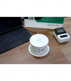 Ổ cắm điện âm bàn, có sạc không dây MK102GW (Trắng) | ⓿❽❻❽❺⓿❺⓿❺❺ | khuetu.vn