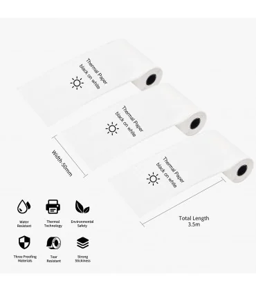 Nhãn dán màu trắng cho T02, độ bền 10 năm, 50mm x 3.5m, KT-RMS10 chính hãng AIMO | ⓿❽❻❽❺⓿❺⓿❺❺ | Nhãn in, tem in, giấy in, băn...