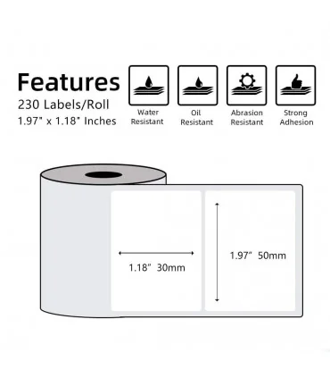 Nhãn đa năng 50 x 30mm, KT-5030-230 | ⓿❽❻❽❺⓿❺⓿❺❺ | Nhãn in, tem in, giấy in, băng nhãn, tape in | khuetu.vn
