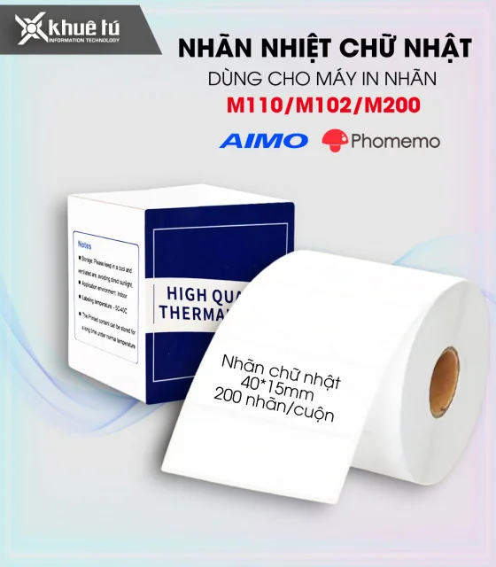 Nhãn đa năng 40 x 15mm, KT-4015-400