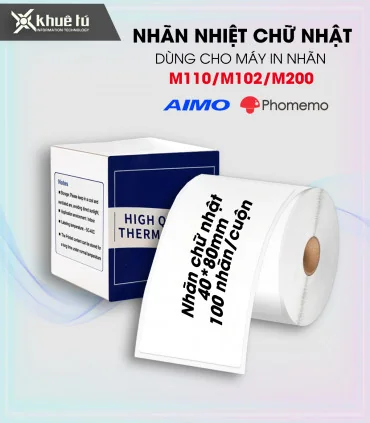 Nhãn đa năng 40 x 80mm, KT-4080-100 | ⓿❽❻❽❺⓿❺⓿❺❺ | Nhãn in, tem in, giấy in, băng nhãn, tape in | khuetu.vn