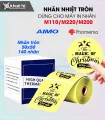 Nhãn tròn 50 x 50mm, màu vàng, KTR-5050-140YE
