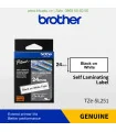 Brother TZe-SL251, khổ 24mm, dài 8m, Black on White, dán cáp CAT5E/6