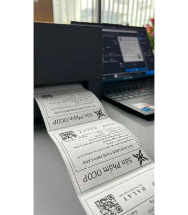 AIMO CT310 - Máy in tem nhãn decal 300 DPI, tem mã vạch
