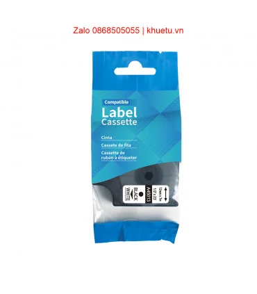 DM-A45013 D1 Tape A45013 12mm x 7m Black on Wthite | ⓿❽❻❽❺⓿❺⓿❺❺ | Nhãn in, tem in, giấy in, băng nhãn, tape in | khuetu.vn