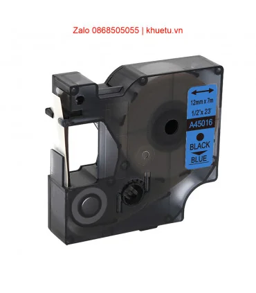 DM-A45016 D1 Tape A45016 12mm x 7m Black on Blue | ⓿❽❻❽❺⓿❺⓿❺❺ | Nhãn in, tem in, giấy in, băng nhãn, tape in | khuetu.vn