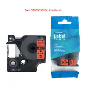 DM-A45017 D1 Tape A45017 12mm x 7m Black on Red | ⓿❽❻❽❺⓿❺⓿❺❺ | Nhãn in, tem in, giấy in, băng nhãn, tape in | khuetu.vn