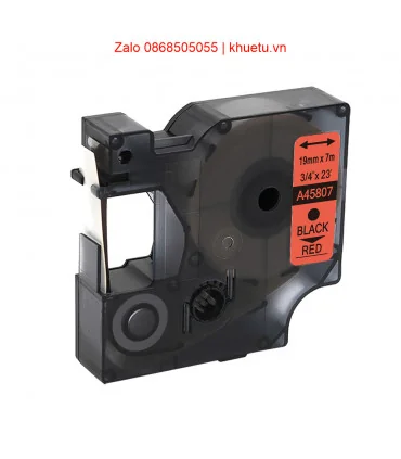 DM-A45807 D1 Tape A45807 19mm x 7m Black on Red | ⓿❽❻❽❺⓿❺⓿❺❺ | Nhãn in, tem in, giấy in, băng nhãn, tape in | khuetu.vn