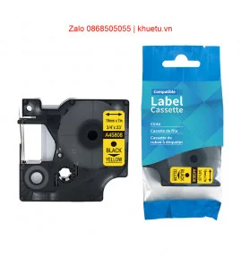 DM-A45808 D1 Tape A45808 19mm x 7m Black on Yellow | ⓿❽❻❽❺⓿❺⓿❺❺ | Nhãn in, tem in, giấy in, băng nhãn, tape in | khuetu.vn