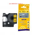 Rhino Heat Shrink Tubes 1" (24mm), Black on Yellow (1805444)