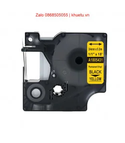 Rhino Vinyl 1" (24mm), Black on Yellow (1805431) | ⓿❽❻❽❺⓿❺⓿❺❺ | Nhãn in, tem in, giấy in, băng nhãn, tape in | khuetu.vn