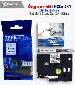 Ống co nhiệt HZSe-241, khổ 18mm x 1,5m, cáp 5.4-10.6mm, màu trắng | ⓿❽❻❽❺⓿❺⓿❺❺ | Ống co nhiệt, co nhiệt dây điện | khuetu.vn
