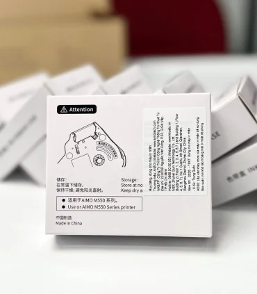 Mực in ống M5-RC500BP, màu đen, 12mm x 110m, cho máy in ống AIMO M550A | ⓿❽❻❽❺⓿❺⓿❺❺ | Ống lồng, ống lồng cos, vật tư in ống |...
