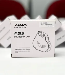 Mực in ống M5-RC500BP, màu đen, 12mm x 110m, cho máy in ống AIMO M550A | ⓿❽❻❽❺⓿❺⓿❺❺ | Ống lồng, ống lồng cos, vật tư in ống |...