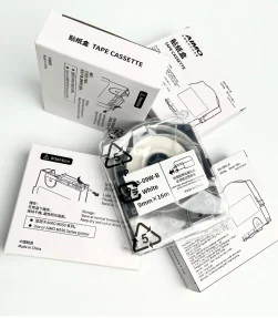 Nhãn in M5-09W-B, trắng, 9mm x 16M, cho máy AIMO M550A