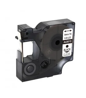 DM-A43610 D1 Tape 43610 6mm x 7m Black on Clear | ⓿❽❻❽❺⓿❺⓿❺❺ | Nhãn in, tem in, giấy in, băng nhãn, tape in | khuetu.vn