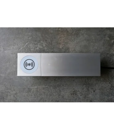 Ổ cắm điện âm bàn trượt, có sạc không dây MK102SS (Silver) | ⓿❽❻❽❺⓿❺⓿❺❺ | khuetu.vn