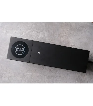 Ổ cắm điện âm bàn trượt, có sạc không dây MK102SB (Black) | ⓿❽❻❽❺⓿❺⓿❺❺ | khuetu.vn