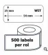 DM-A11352, Black on White, 25mm x 54mm x 500 labels | ⓿❽❻❽❺⓿❺⓿❺❺ | Nhãn in, tem in, giấy in, băng nhãn, tape in | khuetu.vn