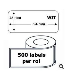 DM-A11352, Black on White, 25mm x 54mm x 500 labels | ⓿❽❻❽❺⓿❺⓿❺❺ | Nhãn in, tem in, giấy in, băng nhãn, tape in | khuetu.vn