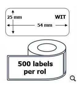 DM-A11352, Black on White, 25mm x 54mm x 500 labels | ⓿❽❻❽❺⓿❺⓿❺❺ | Nhãn in, tem in, giấy in, băng nhãn, tape in | khuetu.vn