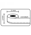 DM-A11354, Black on White, 32mm x 57mm x 1000 labels