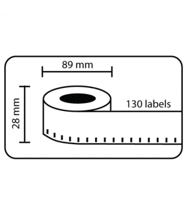 DM-A99010, Black on White, 89mm x 28mm x 130 lables | ⓿❽❻❽❺⓿❺⓿❺❺ | Nhãn in, tem in, giấy in, băng nhãn, tape in | khuetu.vn