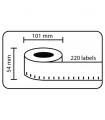 DM-A99014, Black on WHite, 101mm x 54mm x 220 Labels