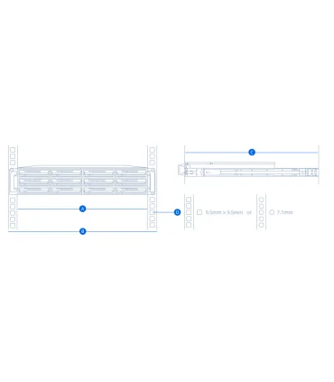 Synology Rail Kit RKS1317 (Sliding) | Phân phối Synology | ⓿❽❻❽❺⓿❺⓿❺❺ | khuetu.vn
