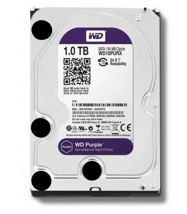 WD PURPLE 1TB 3.5 Inch SATA HDD 5400rpm 64MB Cache (WD10PURZ) | Phân phối WESTERN DIGITAL | ⓿❽❻❽❺⓿❺⓿❺❺ | khuetu.vn