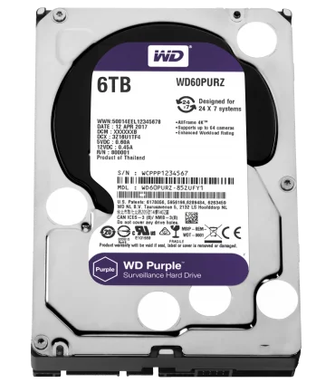 WD PURPLE 6TB 3.5 Inch SATA HDD 5400rpm 64MB Cache (WD60PURZ) | Phân phối WESTERN DIGITAL | ⓿❽❻❽❺⓿❺⓿❺❺ | khuetu.vn