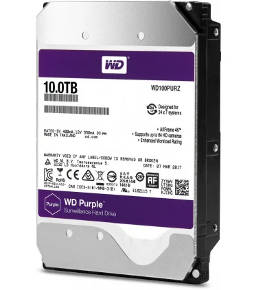 WD PURPLE 10TB 3.5 Inch SATA HDD 5400rpm 128MB Cache (WD100PURZ) | Phân phối WESTERN DIGITAL | ⓿❽❻❽❺⓿❺⓿❺❺ | khuetu.vn