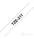 Brother TZe-211, khổ 6mm, dài 8m, Black on White, chống thấm nước | ⓿❽❻❽❺⓿❺⓿❺❺ | Nhãn in, tem in, giấy in, băng nhãn, tape in...