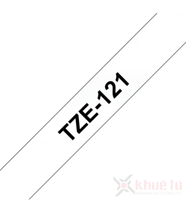 Brother TZe-121, khổ 9mm, dài 8m, Black on Clear, chống thấm nước | ⓿❽❻❽❺⓿❺⓿❺❺ | Nhãn in, tem in, giấy in, băng nhãn, tape in...